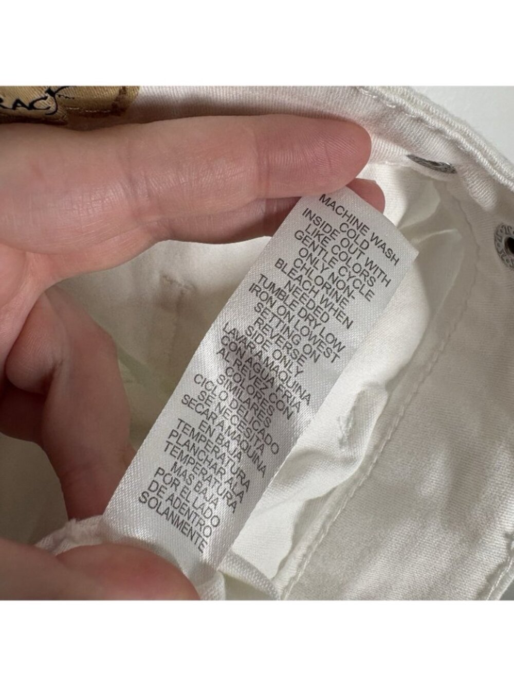 Democracy Women 16 White Stretch Twill Freedom Ankle Skimmer Pants NWT - Picture 12 of 12